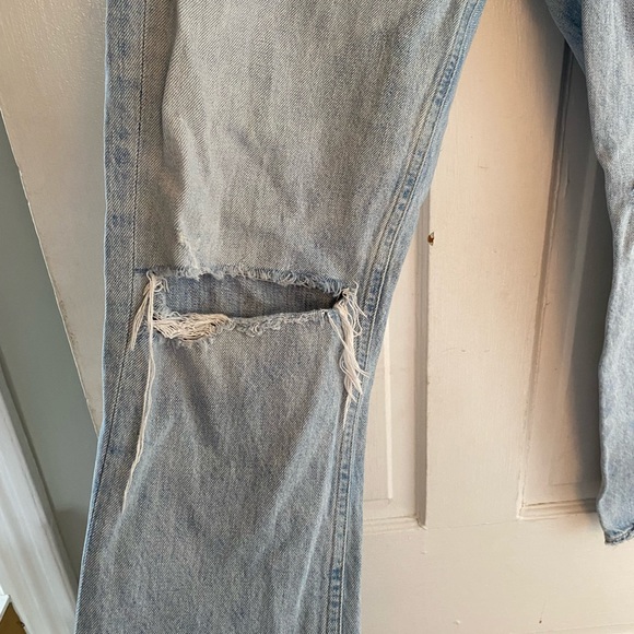 AGOLDE Riley Straight Ripped Light jeans - Picture 5 of 9